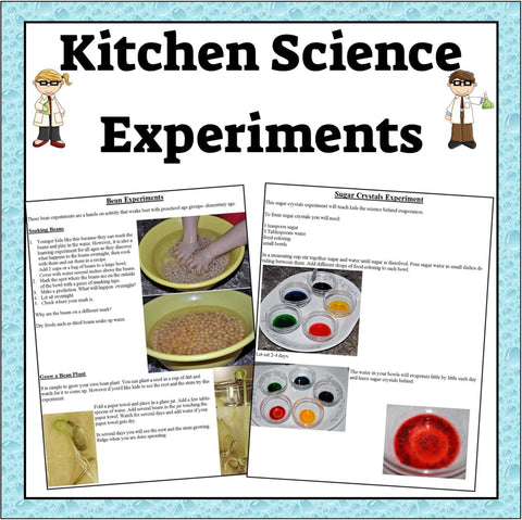 Science Cooking Activity Kitchen and Food Science Experiments-Digital Download – Kids Cooking ...