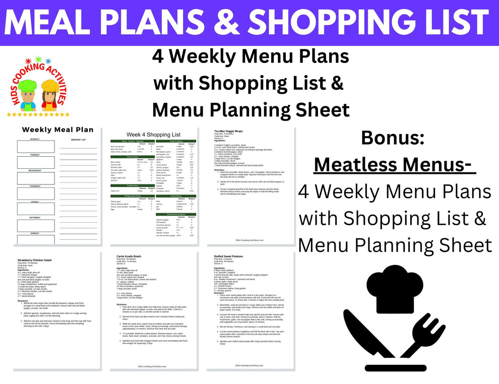Ultimate Family Meal Planning Bundle – 4 Menu Planning Guides for Stre ...