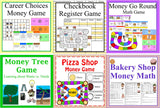 Teaching Kids about Money Lessons, Games and Activities Bundled Set-Digital Download