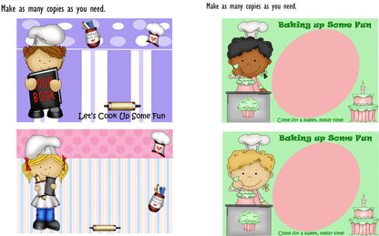 Kids Cooking Parties BUNDLE Set-Digital Download