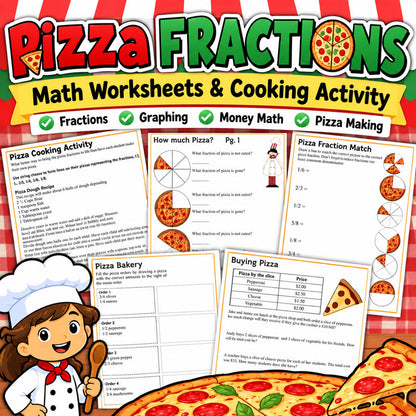 pizza fractions and pizza cooking activity