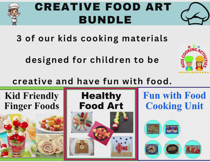 Creative Food Art Bundle - Finger Foods, Fun with Food Camp & Healthy Food Art-Digital Download