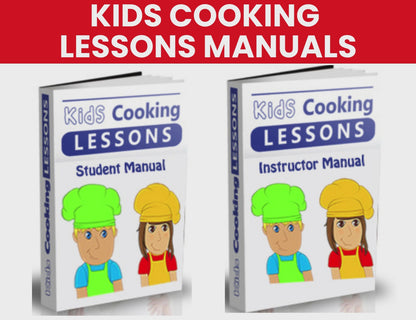 Kids Cooking Lessons Student Manual--Digital Download