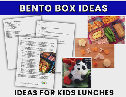 Bento Box Ideas for Kids Lunches- Fun & Practical Lunch Packing Guide-Digital Download
