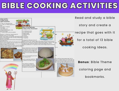 Bible Theme Cooking Activities-Digital Download