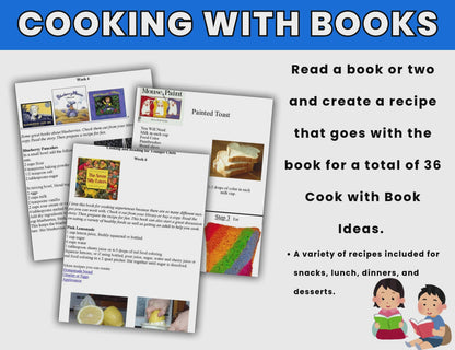 Cooking with Books- 36 Cook with Book Activities for Young Children-Digital Download