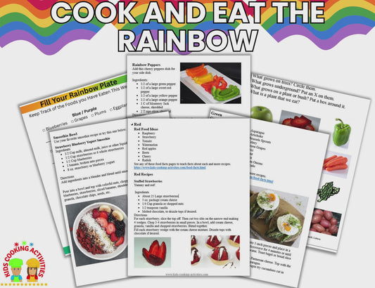 Eat the Rainbow Activities | Kids Cooking, Nutrition, Fruits & Vegetables Unit