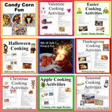 Seasonal Cooking Activities and Ideas 10 Set BUNDLE- Kids Cooking Ideas to Cook All Year Long-Digital Download