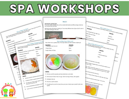 Kids’ Homemade Spa Party Workshops – 7 Weeks of Fun & Creativity!-Digital Download