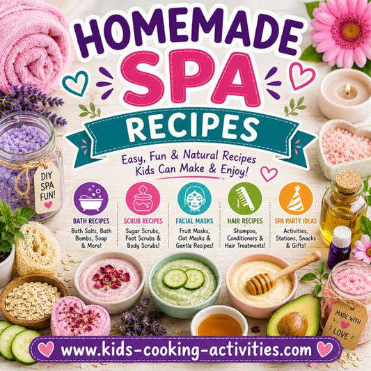 Kids’ Homemade Spa Party Workshops – 7+ Weeks of Fun & Creativity!-Digital Download