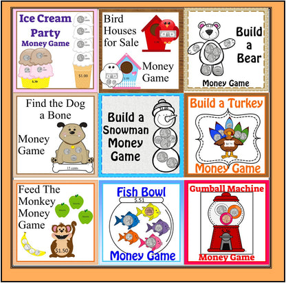 Teaching Kids about Money Lessons, Games and Activities Bundled Set-Digital Download