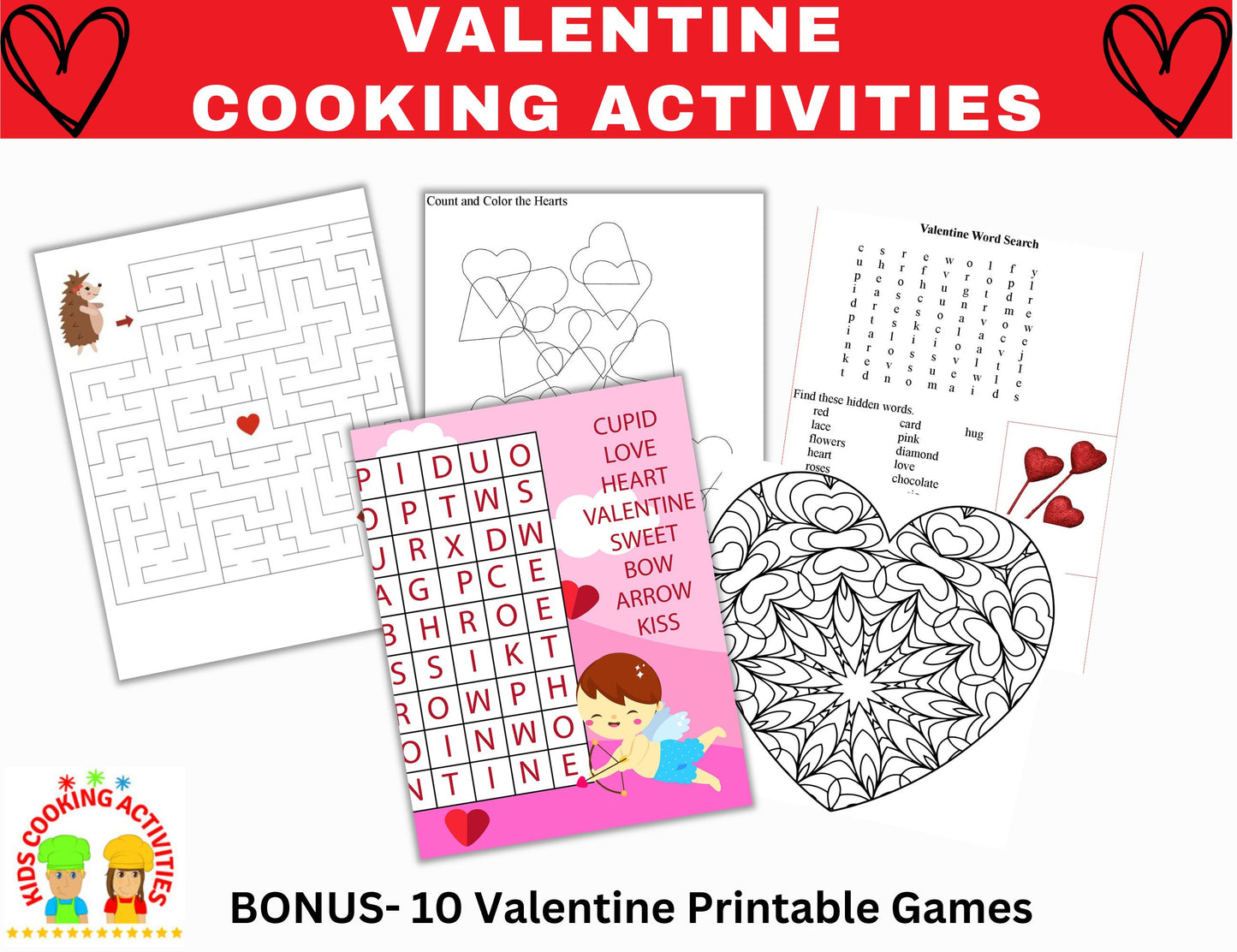 Valentine Cooking Activities-Digital Download