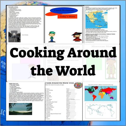 Cooking around the World Studies--Digital Download