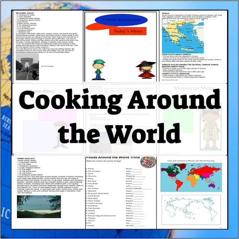 Cooking around the World Studies--Digital Download