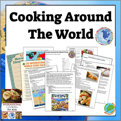 Cooking Around the World recipes geography and cultural activities for kids