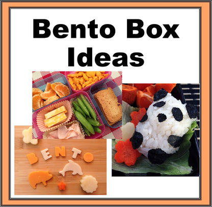 Bento Box Ideas for Kids Lunches-Digital Download