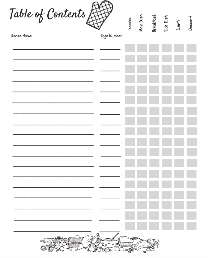 My Family Cookbook: The Blank Cookbook or Recipe Binder for collecting your family recipes- Recipe Journal to Write In 100 Recipes-Digital Download