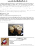 Kids Cooking Lessons Instructor Manual--Digital Download