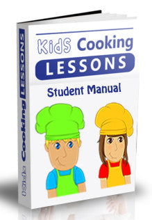 Teacher Curriculum Set for Teaching Children Cooking -Lesson Manuals, Cooking Posters, Worksheets--Digital Download