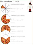 Pizza Fractions Math and Cooking Activity-Digital Download