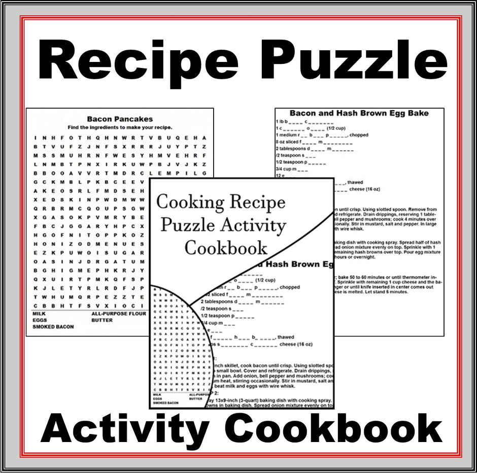 Worksheets – Kids Cooking Activities