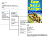 70 Easy Salad Recipes- Salad Cookbook-Digital Download